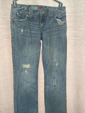 Aeropostale Chelsea Skinny Bootcut Jeans - Blue Denim
